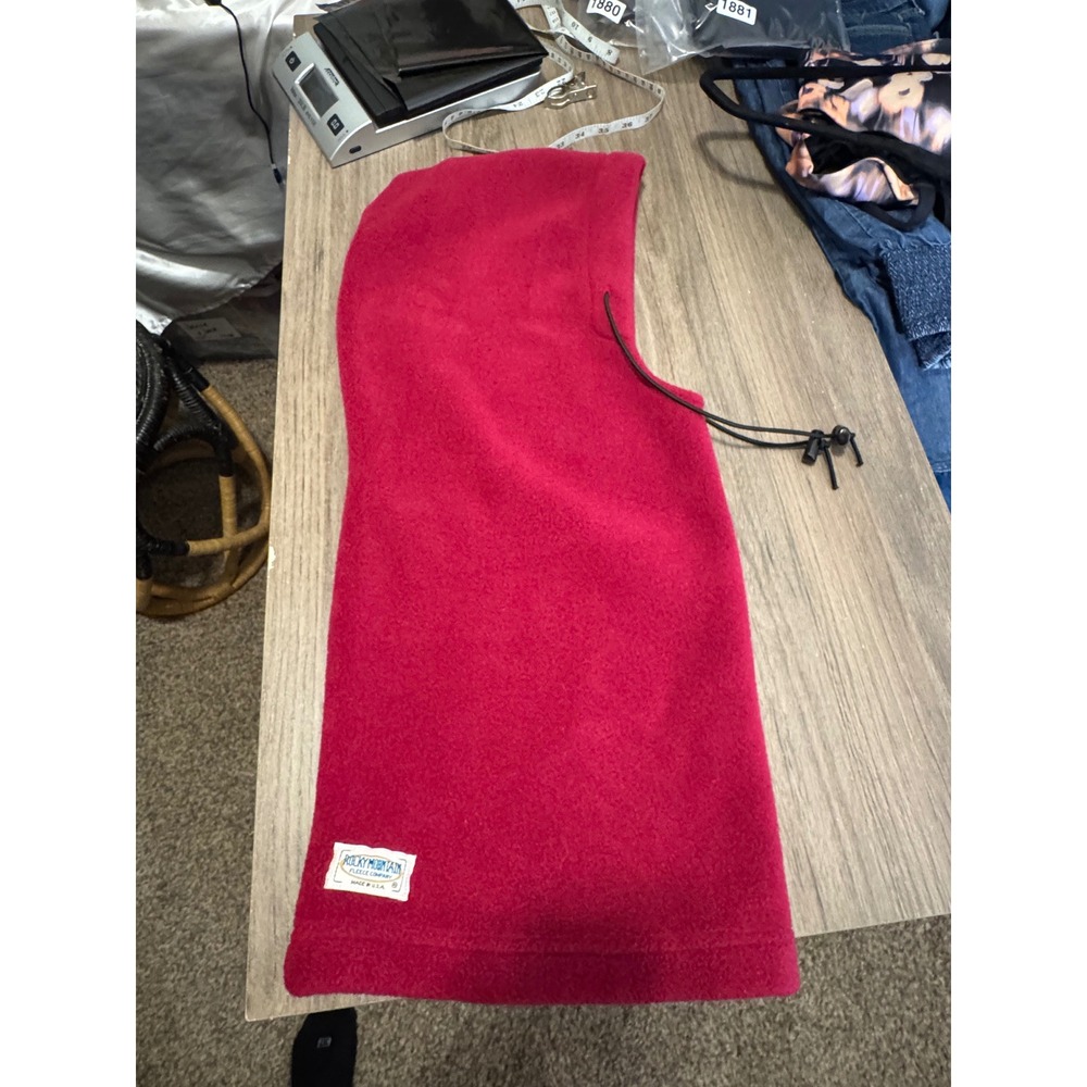 Rocky Mountain Fleece Company Hood Balaclava Face Mask Red Made in‎ USA
Unisex